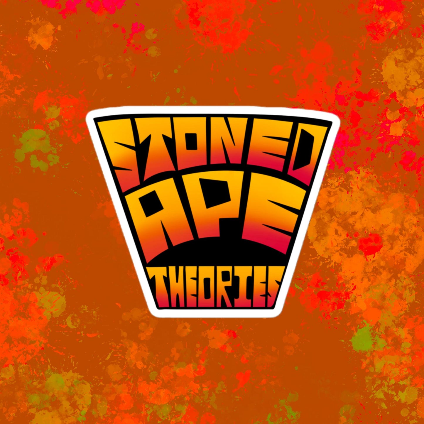 Stoned Ape Theories Trapezoid Sticker